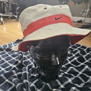 Nike Y2k Bucket Hat Tan And Orange